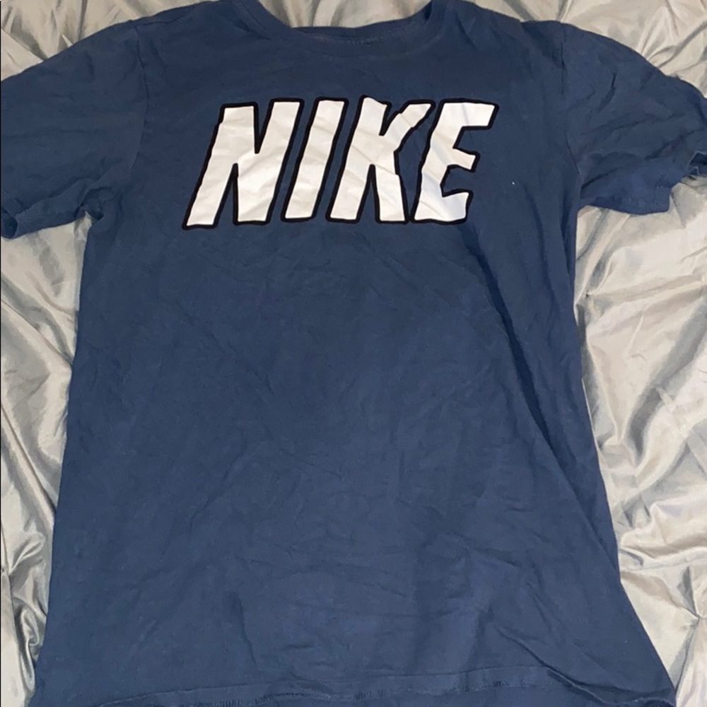 Blue Nike shirt